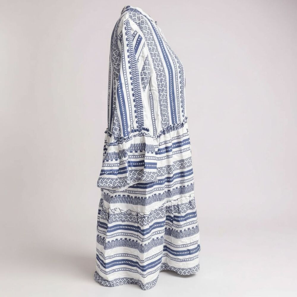 🍋 Salty Lemon Blue & White Dress NWT • Size M • Fresh Summer Style ✨ - Picture 5 of 6